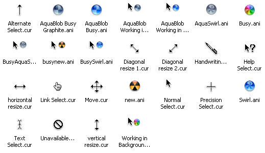 Cursors del Mac OS X per Windows