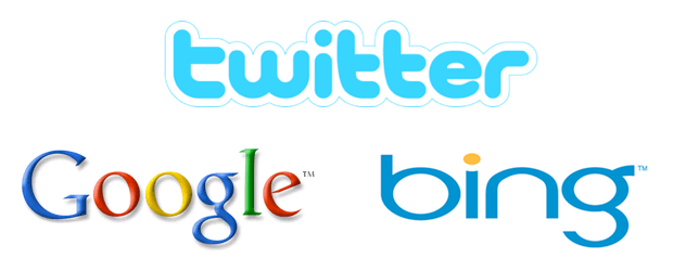 Twiiter & Google & Bing