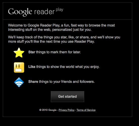 Google Reader Play, una manera més divertida de llegir els RSS