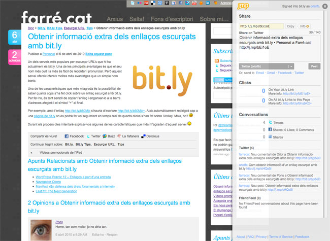 Compartir amb bit.ly