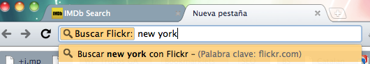 Chrome: Cerca a flickr