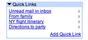 Quick Links Gmail